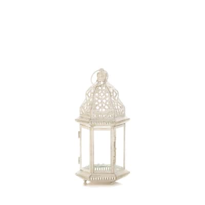 Sublime Candle Lantern - 12" - White