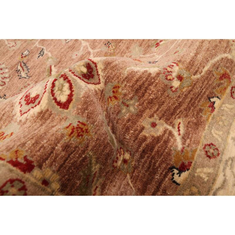 ECARPETGALLERY Hand-knotted Jamshidpour Brown Wool Rug - 5'6 x 8'1