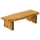 preview thumbnail 7 of 5, Live Edge Locust Wood 3' Briar Patch Flower Pot Bench Natural Stain
