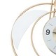 preview thumbnail 9 of 9, Big Metal Wall Clock Battery Operated 3D Silent Modern Art Clock - 28x20x2.36in