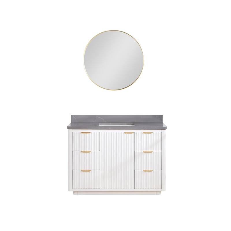 Miseno MV-704148 Cadiz 48" Free Standing Single Basin Vanity Set with