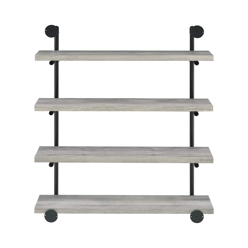 Condou Black Metal 40-inch Wall Shelf