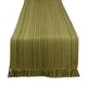 preview thumbnail 34 of 73, DII Variegated Taupe Fringe Table Runner 13x72 Table Runner, 13x72" - Olive Green