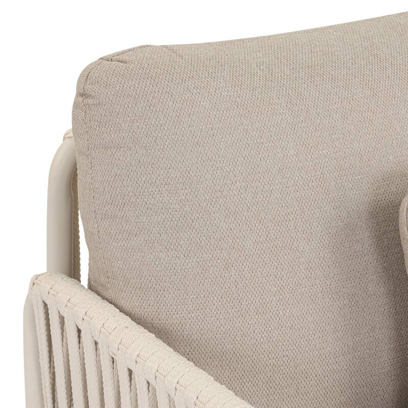 Poly & Bark Salvora Rope-Wrapped Coastal Outdoor Lounge Chair