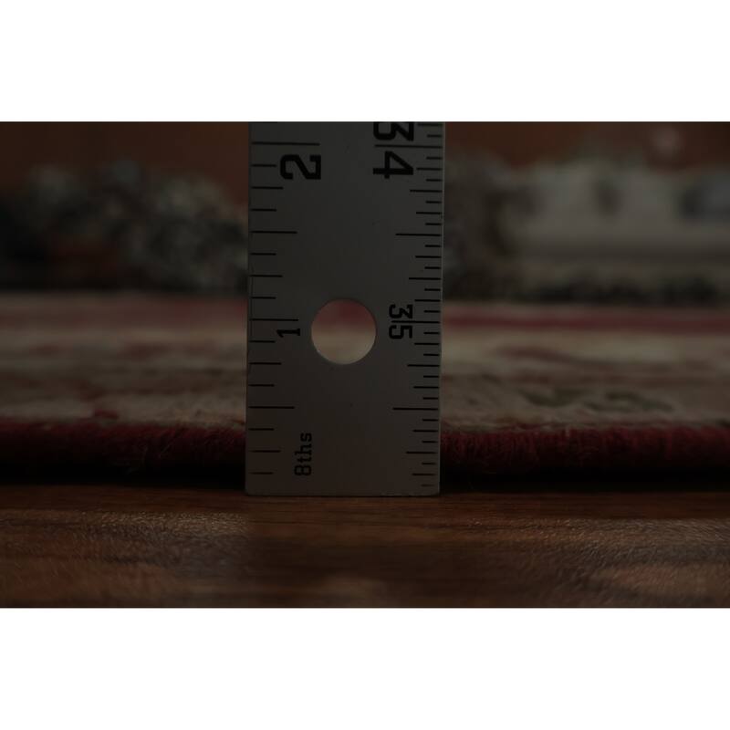 Hand Knotted Oriental 100% Wool Carpet Traditional Medallion Oranges & Rust Sumak Area Rug - 8' 9'' X 5' 11''