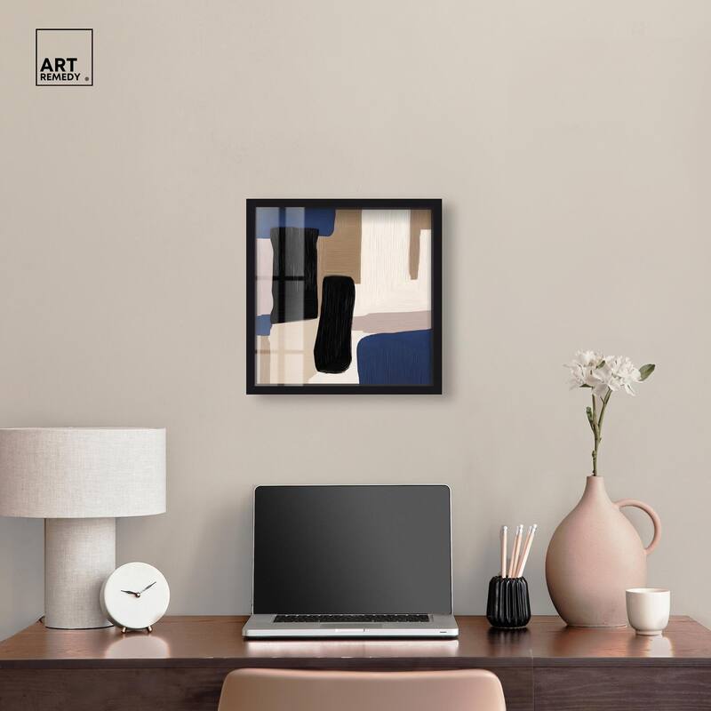 Blue Quietude I Shadowbox by Art Remedy