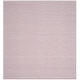 preview thumbnail 105 of 126, SAFAVIEH Handmade Flatweave Montauk Eliina Casual Cotton Rug 6' Square - Ivory/Purple - Square