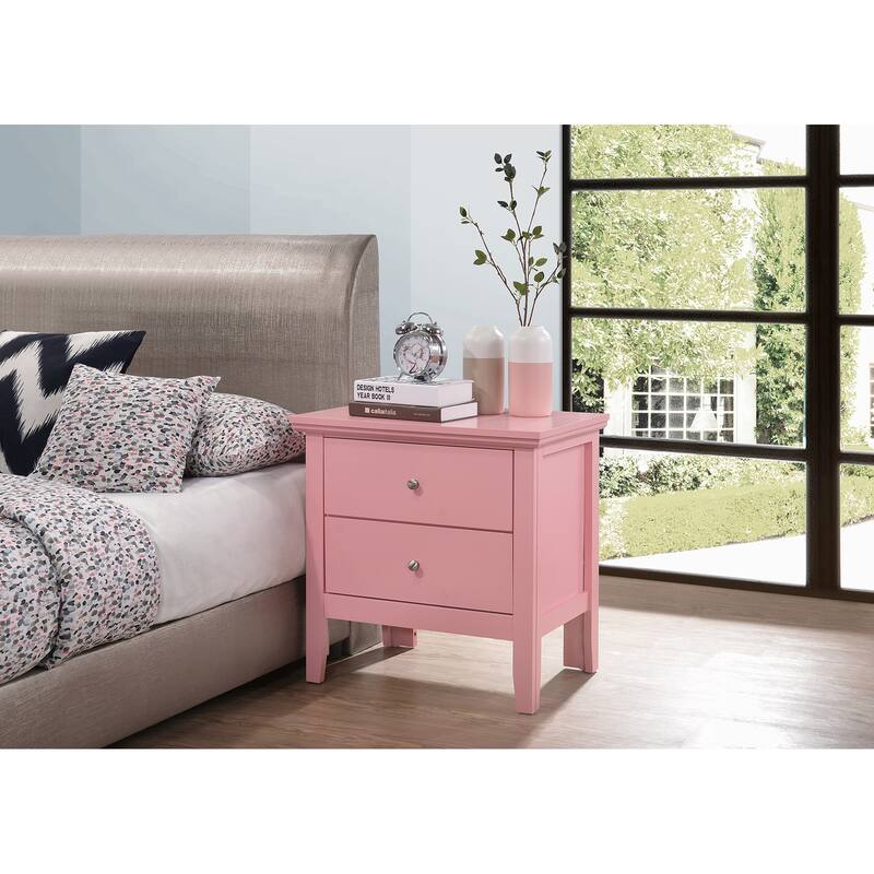 Storage Nightstand with 2-Drawer