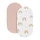 preview thumbnail 2 of 4, Sweet Jojo Designs Boho Rainbow Girl 2 Pack Baby Bassinet Fitted Sheets Pink Yellow Bohemian Modern Neutral Vintage Star Sun Sky