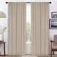 preview thumbnail 143 of 198, Superior Solid Machine Washable Room Darkening Curtains with Back Tabs, Set of 2 42" x 108" - Ivory