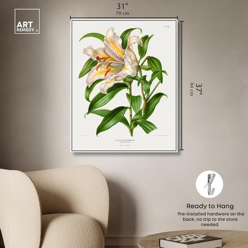 Lilium Speciosum Imperiale Canvas by Art Remedy