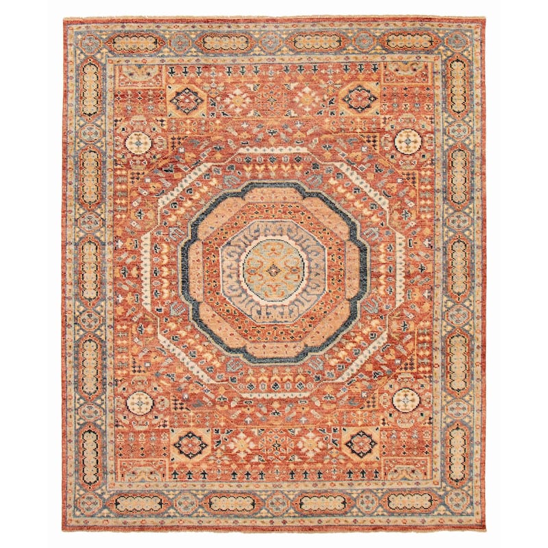 ECARPETGALLERY Hand-knotted Jules Serapi Red Wool Rug - 8'1 x 9'9 - Red - 8'1 x 9'9