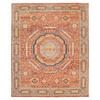 ECARPETGALLERY Hand-knotted Jules Serapi Red Wool Rug - 8'1 x 9'9