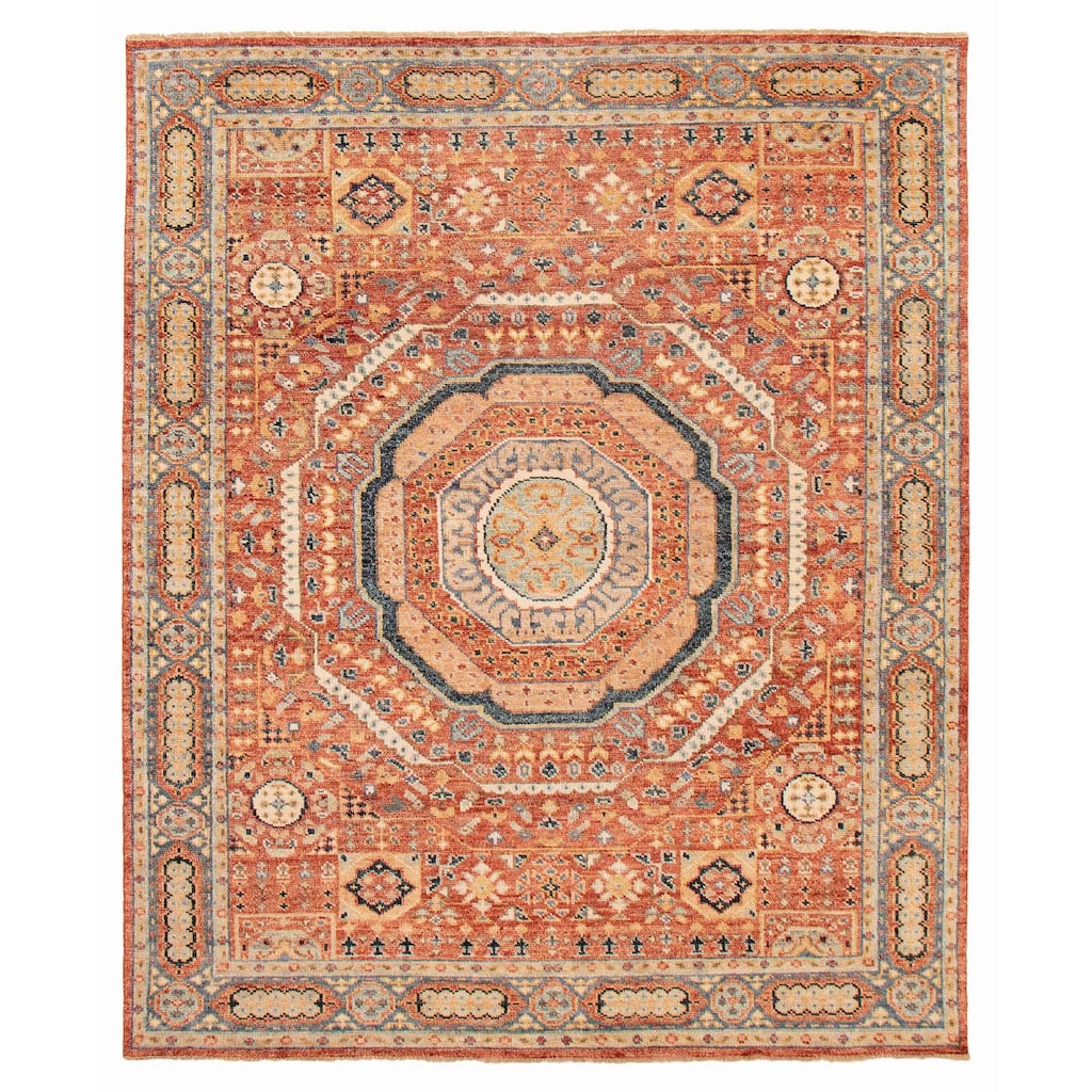 ECARPETGALLERY Hand-knotted Jules Serapi Red Wool Rug - 8'1 x 9'9