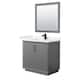 Option Dark Gray / Carrara Cultured Marble Top / Matte