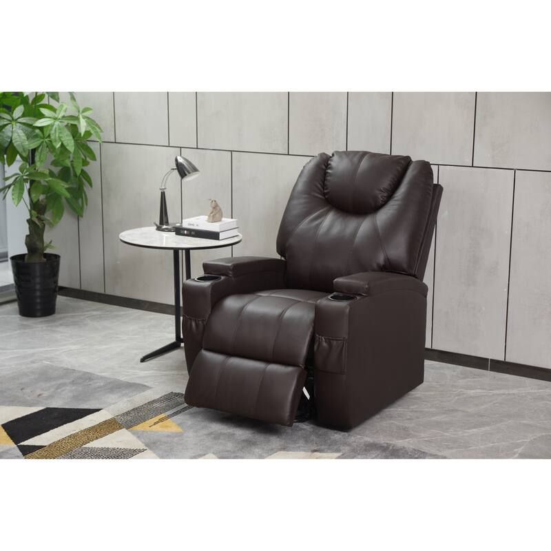 Power Lift Recliner Chair PU Leather for Elderly