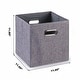 preview thumbnail 4 of 2, Enova Home Fabric Storage Bins With Handles (Set of 4)