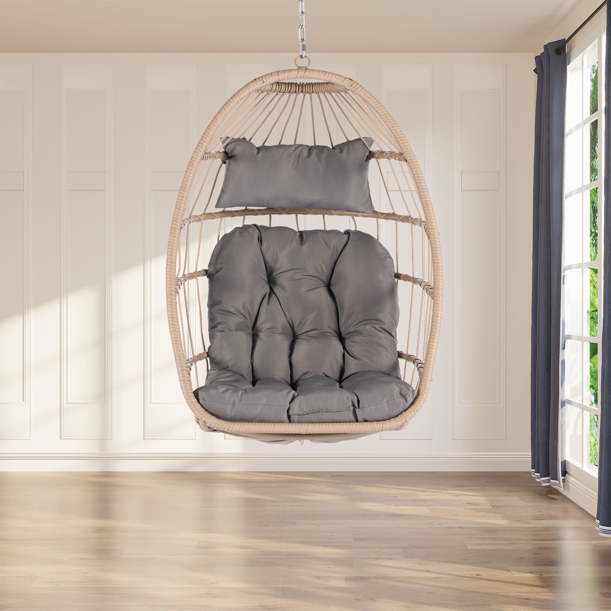 Wooden egg 2025 chair