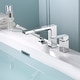 preview thumbnail 2 of 22, Luxier RTF17-T Deck Mounted Roman Tub Faucet with Hand Shower