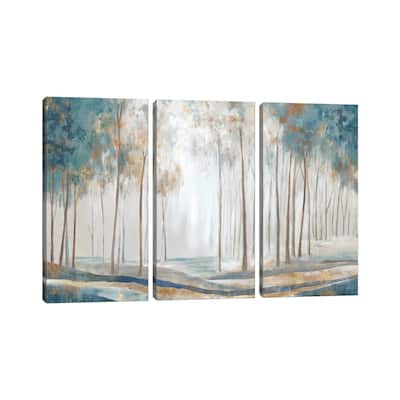 iCanvas "White Rays" by Eva Watts 3-Piece Canvas Wall Art Set
