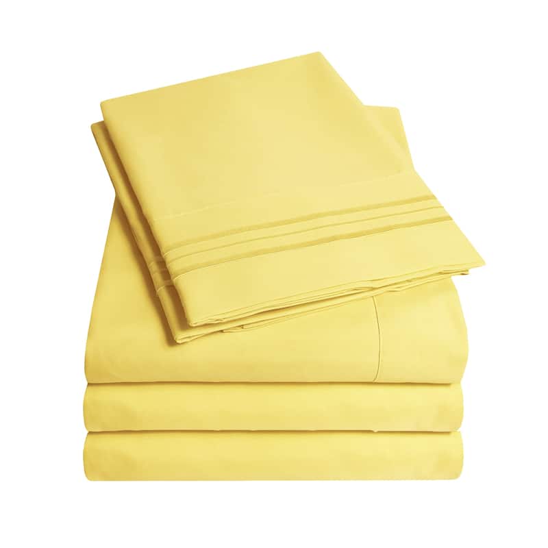Soft Microfiber 5-piece Split King Bed Sheet Set
