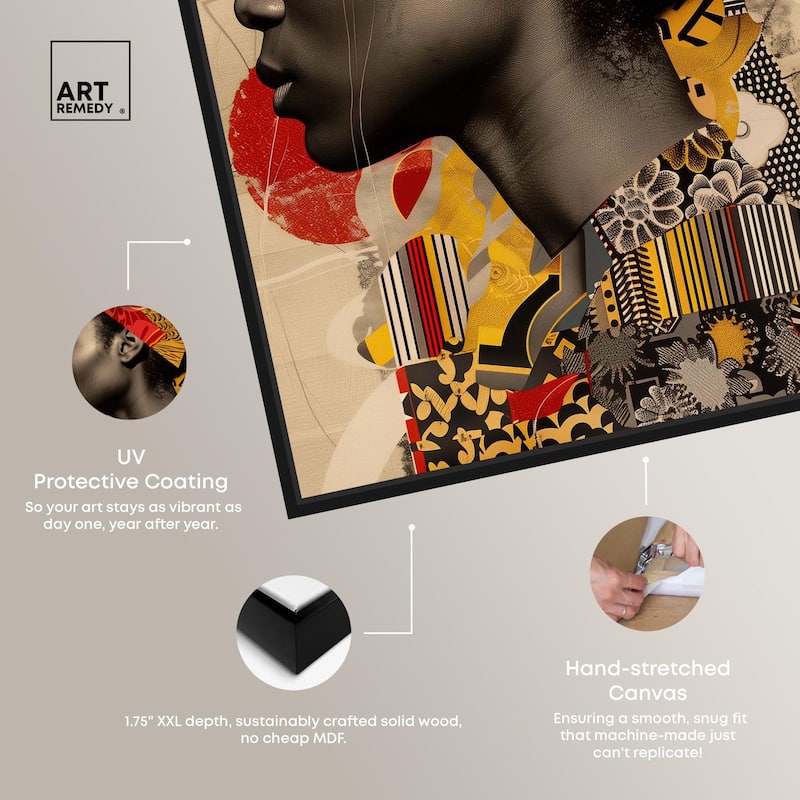 Cultural Collage Canvas by Art Remedy