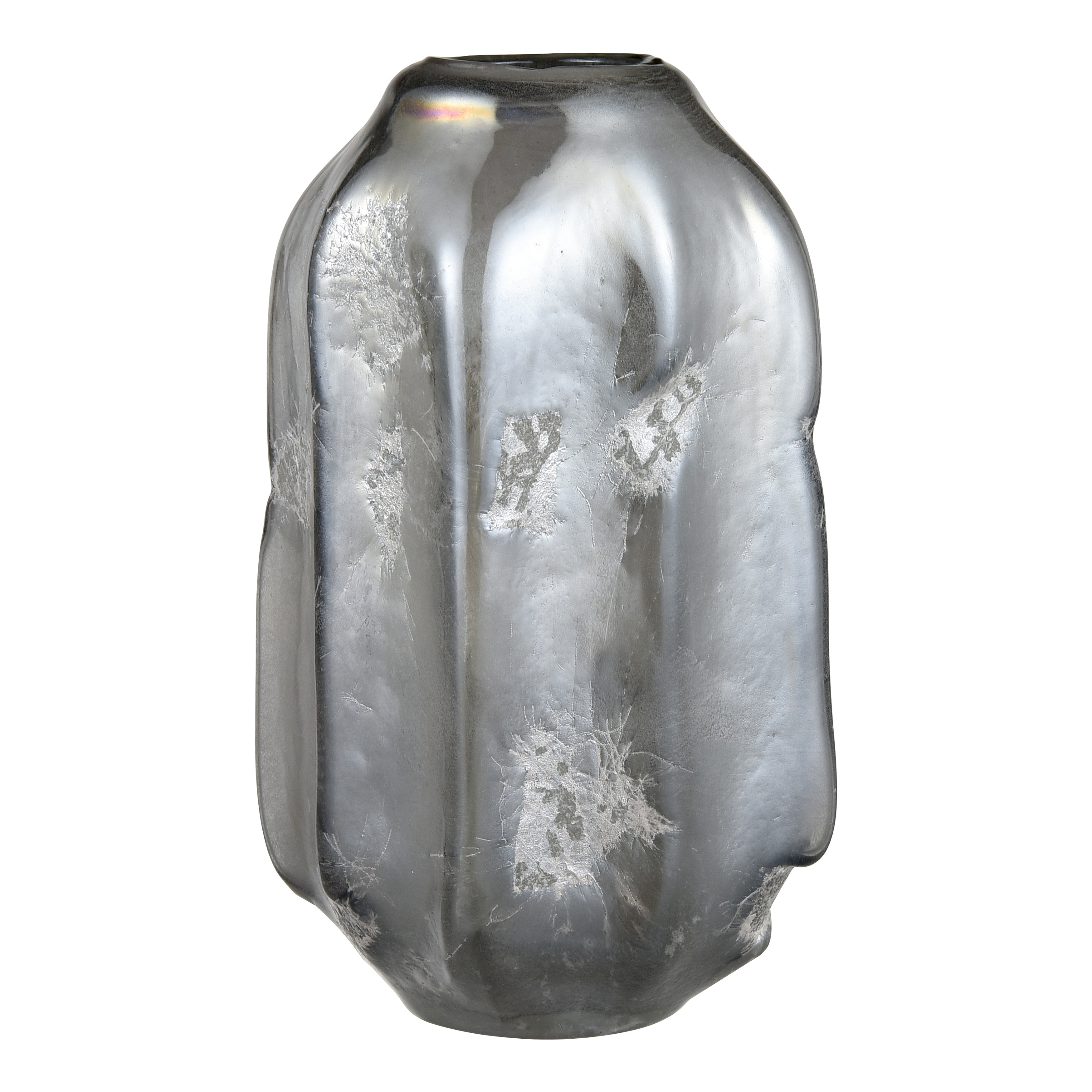 Atlas Regard Ridged Textured Glass Vase