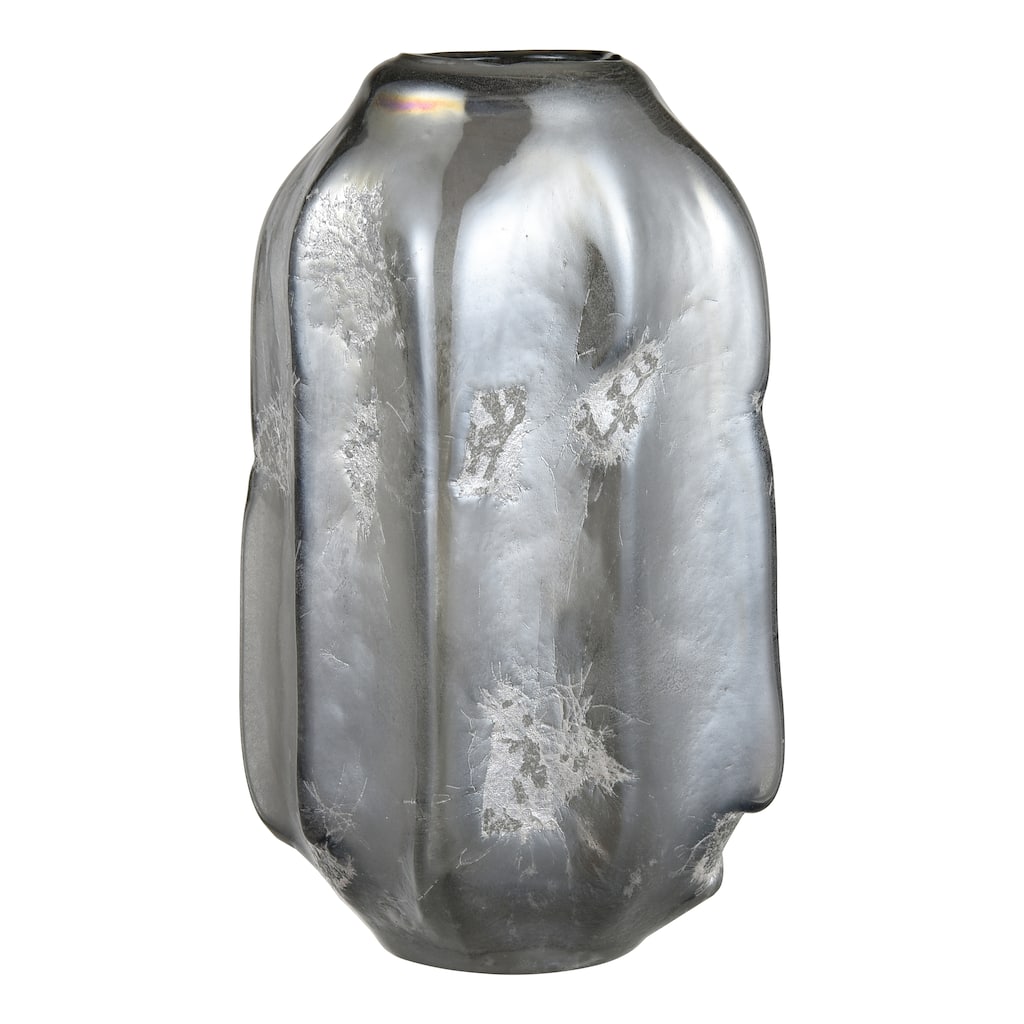 Atlas Regard Ridged Textured Glass Vase
