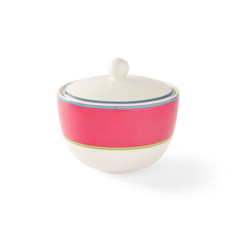 Kit Kemp for Spode Calypso Covered Sugar - 12 Oz - Pink