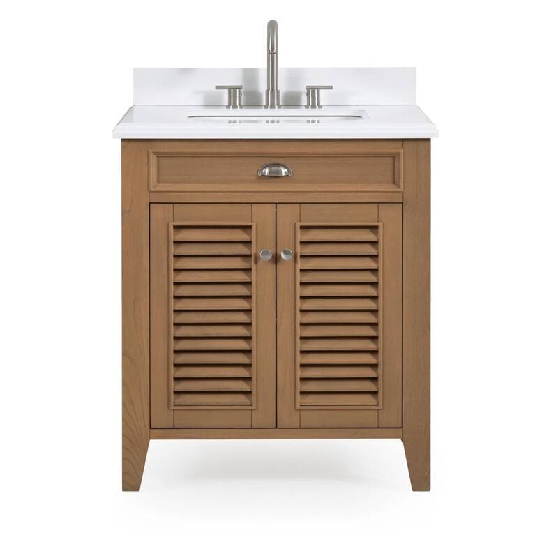 30 Inch Contemporary Style Wood Finish Bathroom Vanity - 30 inch