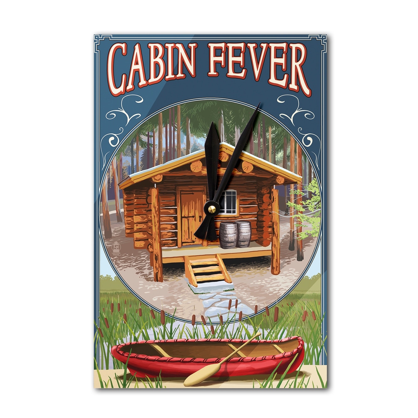 Shop Torch Lake Michigan Cabin In Woods Lantern Press Artwork