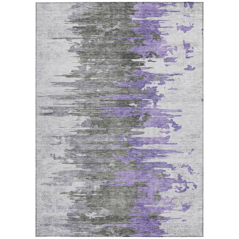HomeRoots Abstract Transitional Rectangle Outdoor Rug