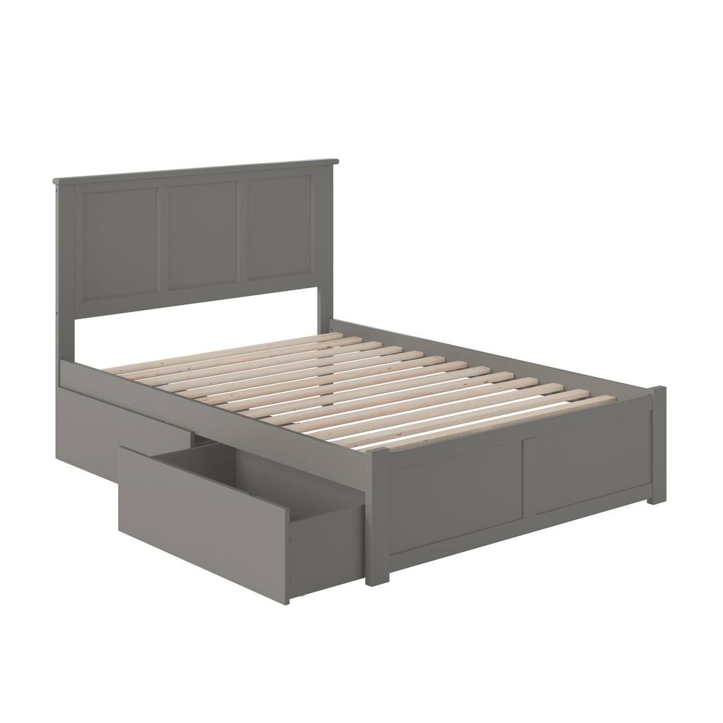 Platform Bed with Drawers - Modern Storage Bed Frame & Turbo Charger