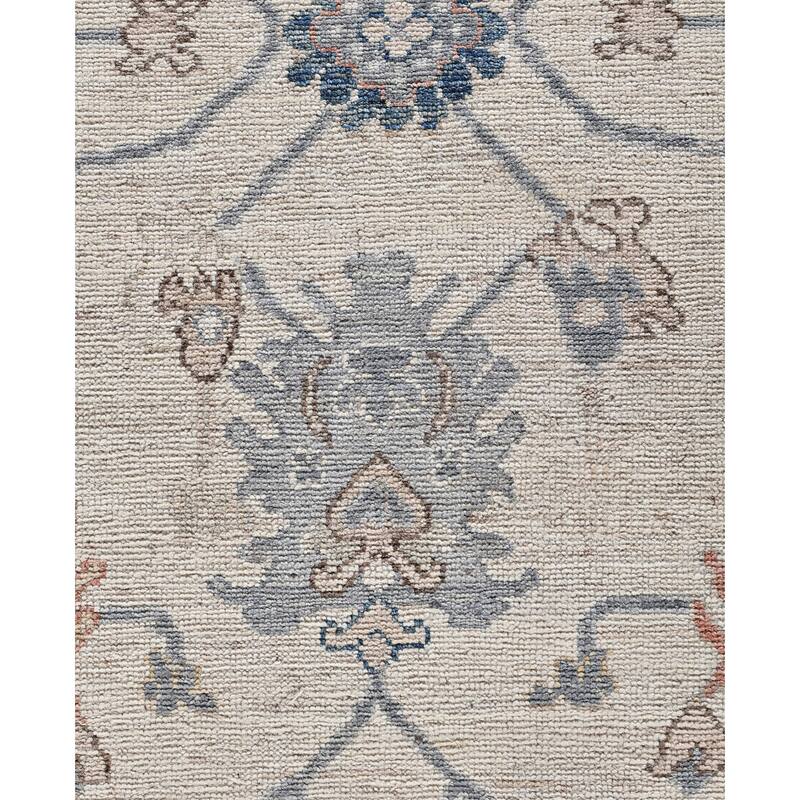 Oushak One-of-a-Kind Hand-Knotted Area Rug - Ivory - 8' 2" x 9' 8"