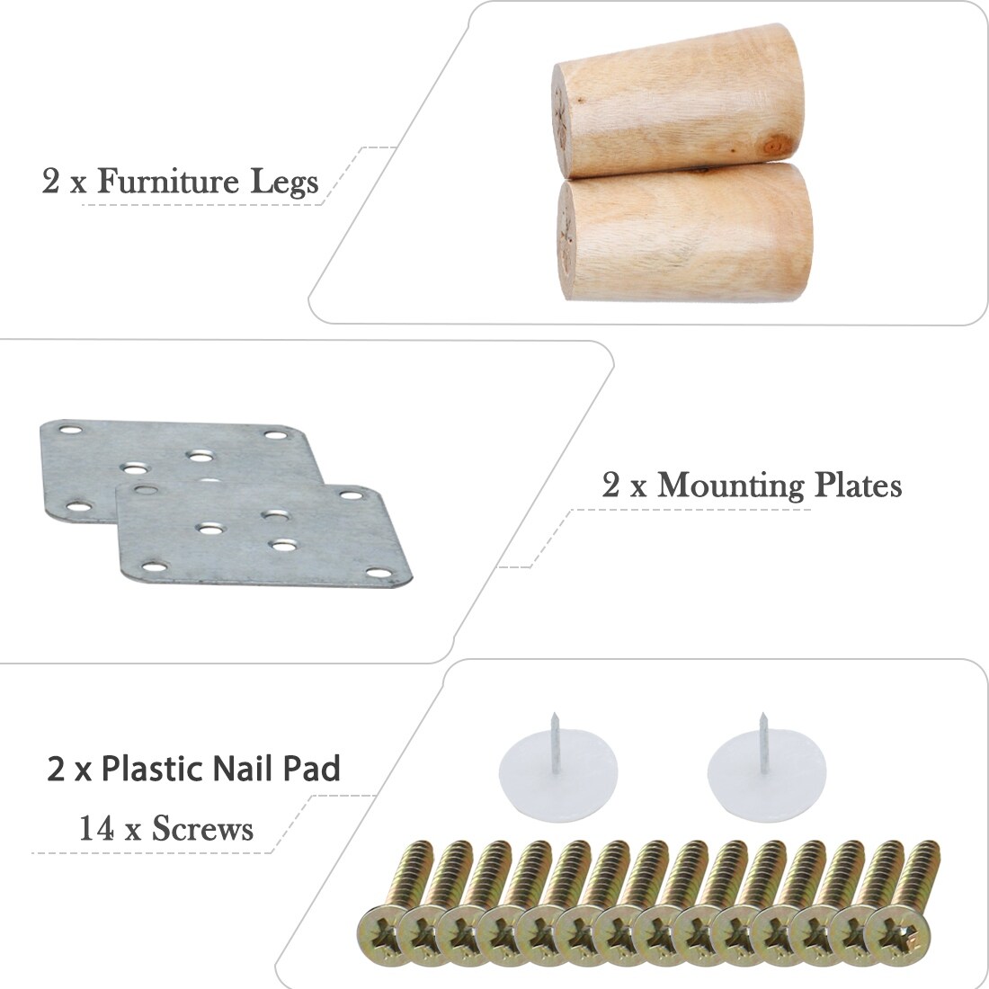 Shop 3 Inch Round Wood Furniture Legs Sofa Couch Chair Table Desk Cupboard Closet Cabinet Bench Feet Replacement Set Of 2 On Sale Free Shipping On Orders Over 45 Overstock 28765188