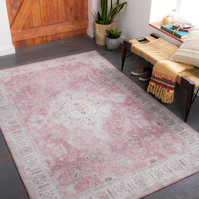 Livabliss Traditional Iris Medallion Area Rug