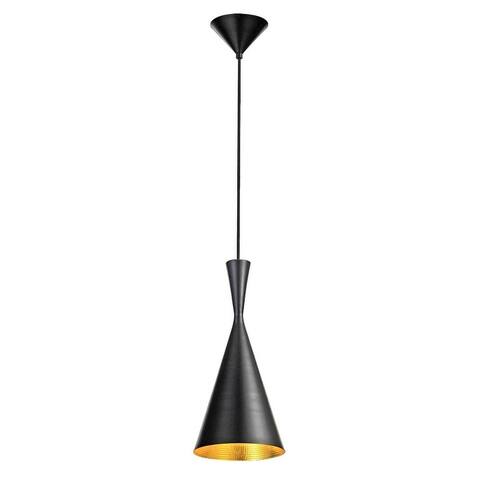 Elite Living Modern Ceiling Pendant Light 7" 1-light (Black/White)