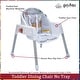 preview thumbnail 6 of 4, KidsEmbrace Harry Potter 4-in-1 Eat & Grow Convertible High Chair - White