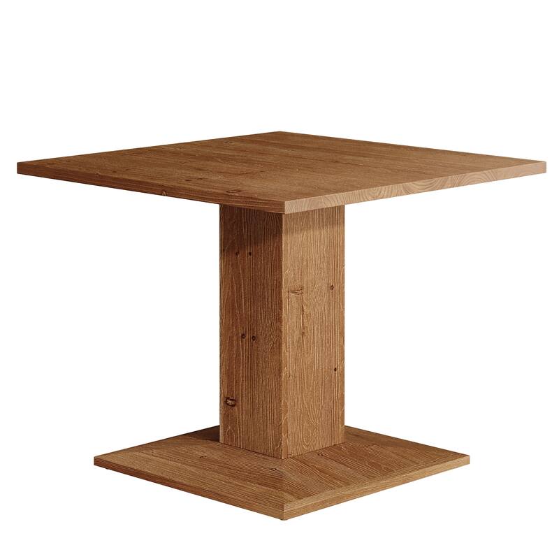 Solid Wood Square Dining Table, Small Kitchen Table for Dining Room, Living Room, Kitchen