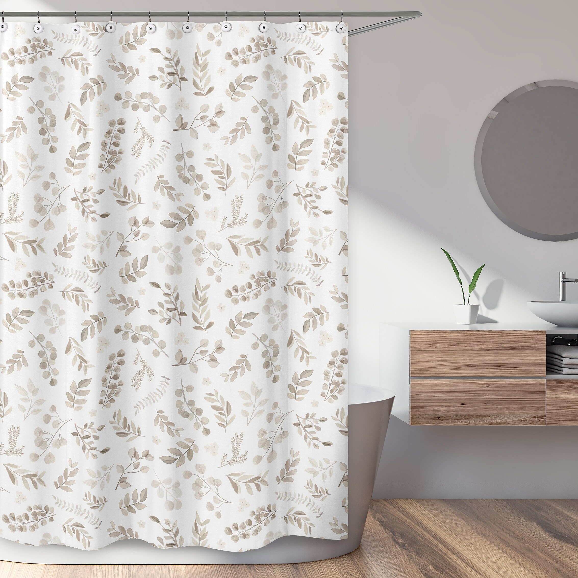 Cream fabric shower curtain store