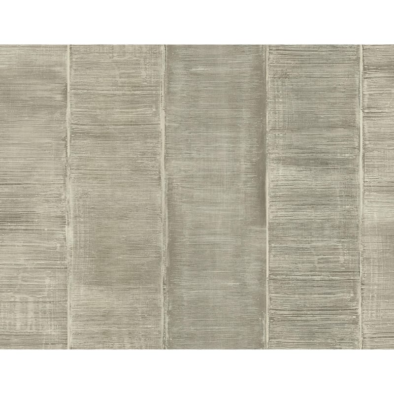 Seabrook Designs Kepler Stripe Unpasted Wallpaper - 27 in. W x 27 ft. L - Silver