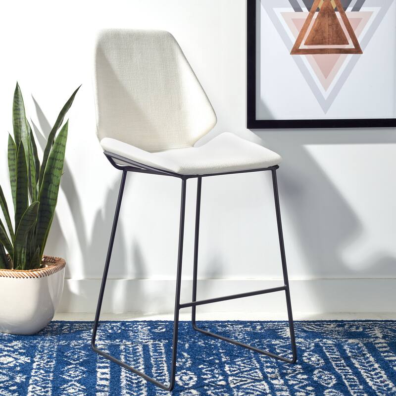 SAFAVIEH Kristlaug Modern 26-inch Counter Stool - 19.8" W x 22" L x 40" H - 20Wx22Dx40H