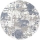 preview thumbnail 23 of 22, Livabliss Venice Casual Area Rug 5' 3" x 5' 3" - Denim - Round
