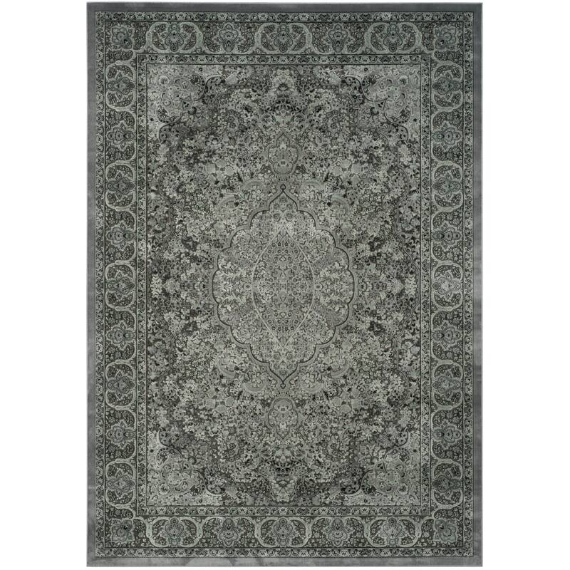 SAFAVIEH Paradise Anfisa Modern Viscose Rug - 8'  x  11'2" - Light Grey/Anthracite - Rectangle