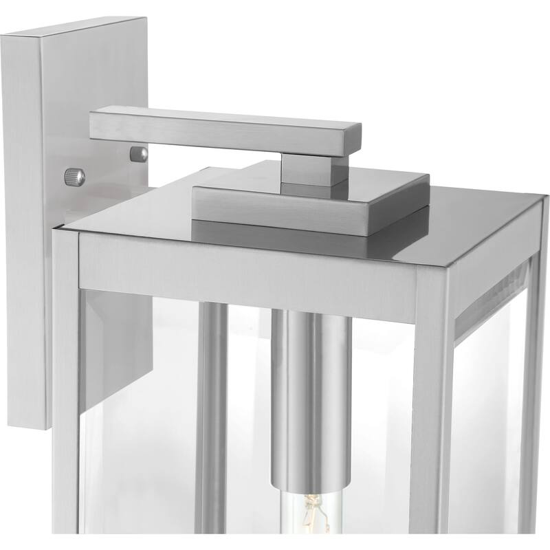 Westover 1-Light Outdoor Lantern in Stainless Steel