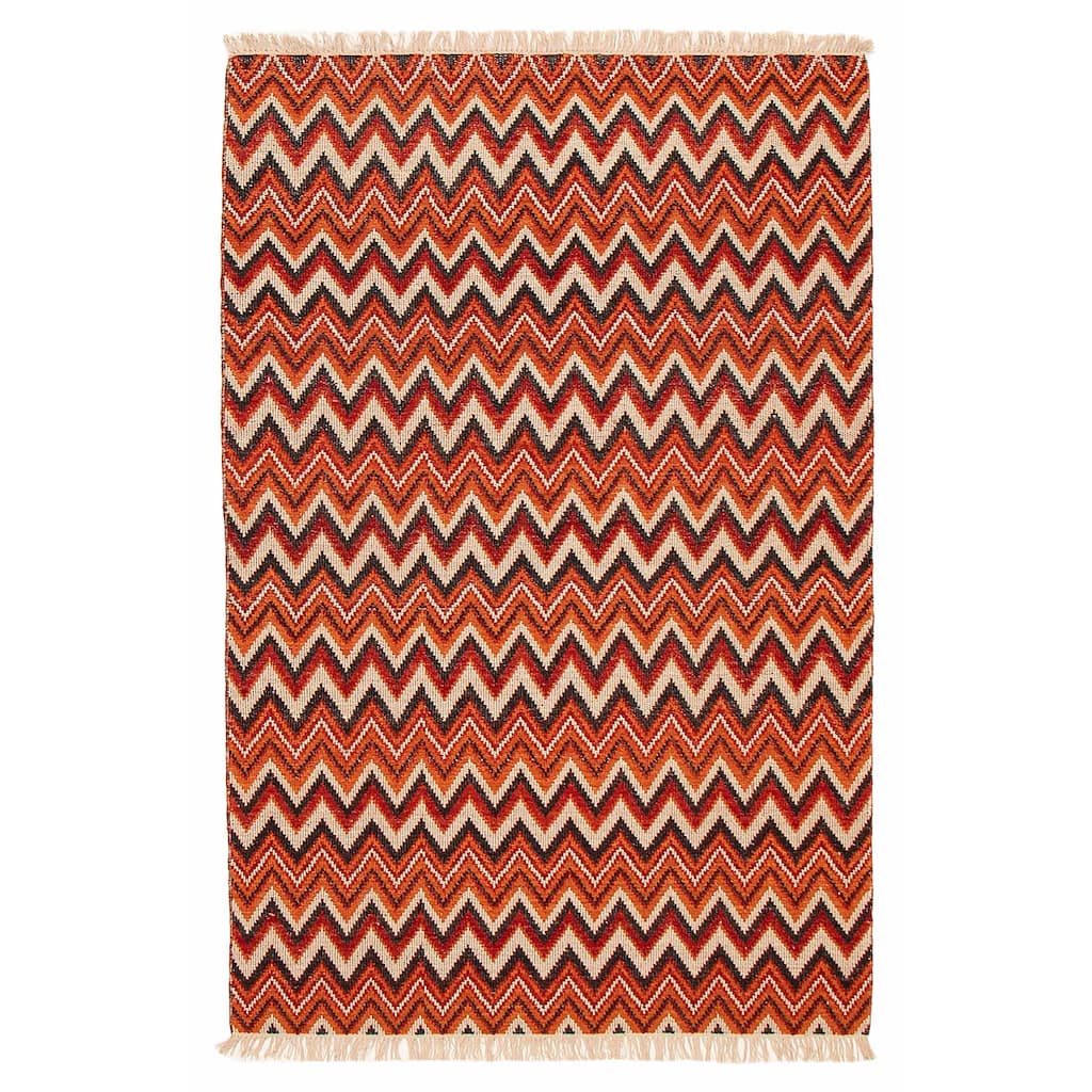 Ankara FW Red Kilim 5'1" x 8'1" - 5'1 x 8'1