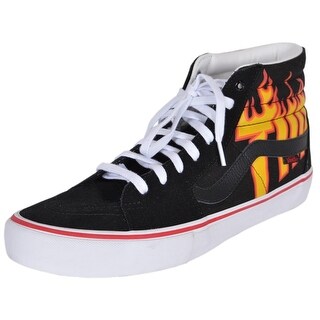 flame high top vans