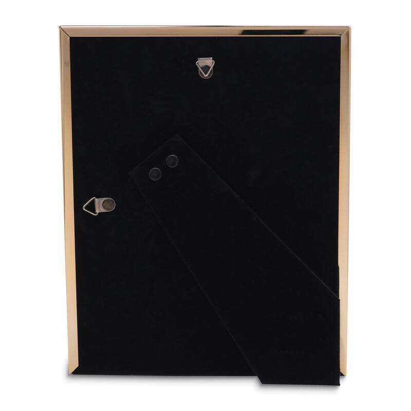 Curata Gold-Tone 8x10 Frame with Bevel-Cut Mat For 5x7 Photo