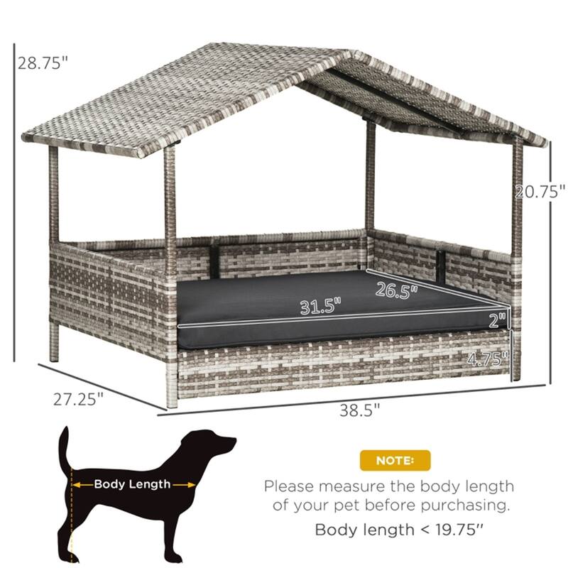Dog Bed/ Dog House / Rattan Pet Sofa - Multi