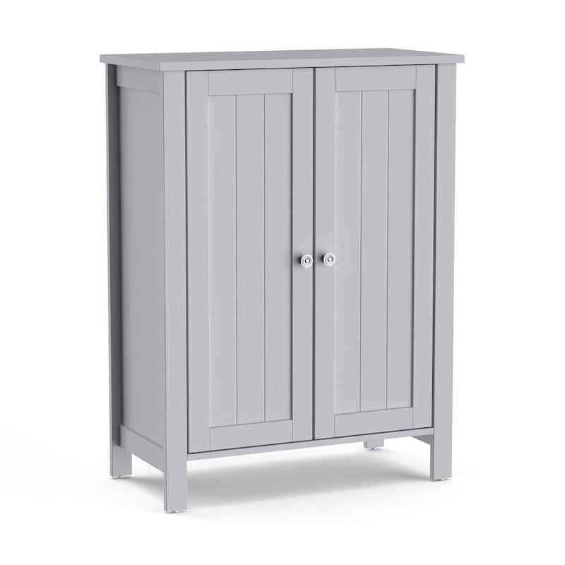 Wooden Bathroom Floor Cabinet Free Standing Storage Cabinet